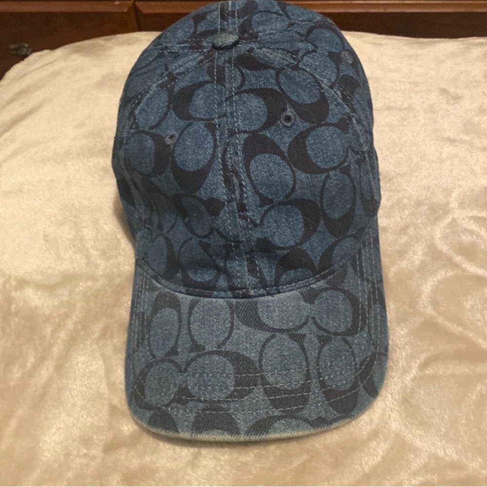 Coach Denim Blue Logo Cap